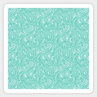 Swirly in Mint Sticker